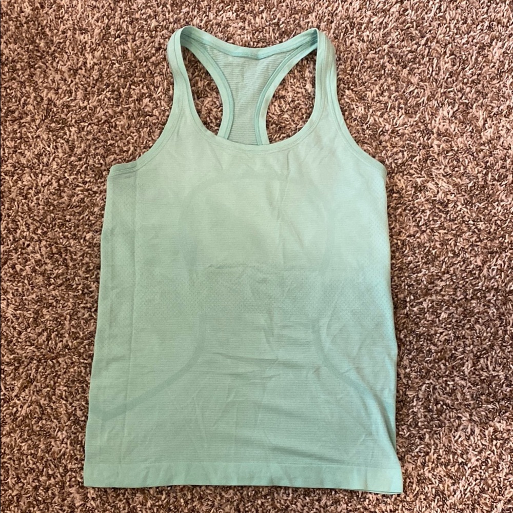 LuluLemon Mint Green Racerback Tank Top